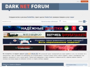 Скриншот главной страницы сайта darknetforum.biz