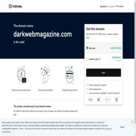 Скриншот главной страницы сайта darkwebmagazine.com