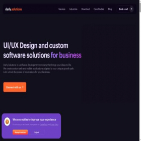 Скриншот главной страницы сайта darly.solutions