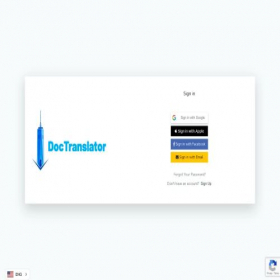 Скриншот главной страницы сайта dashboard.doctranslator.com