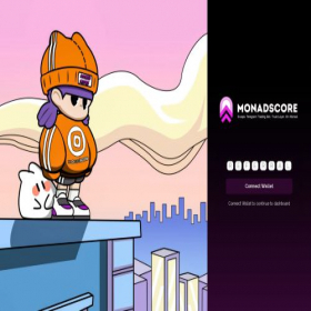 Скриншот главной страницы сайта dashboard.monadscore.xyz