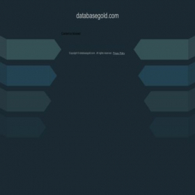 Скриншот главной страницы сайта databasegold.com