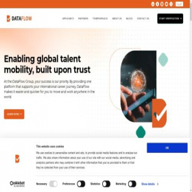 Скриншот главной страницы сайта dataflowgroup.com