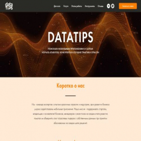 Скриншот главной страницы сайта datatips.tech