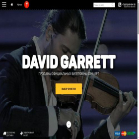 Скриншот главной страницы сайта david-garrett.ru