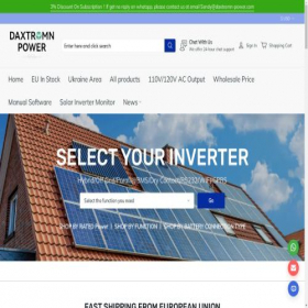 Скриншот главной страницы сайта daxtromn-power.com