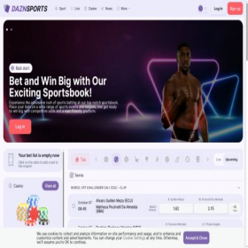 Скриншот главной страницы сайта daznsports.com