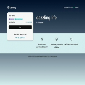 Скриншот главной страницы сайта dazzling.life