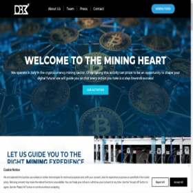 Скриншот главной страницы сайта dbminingfarm.com