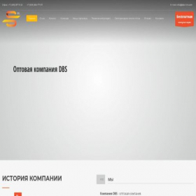 Скриншот главной страницы сайта dbs-tm.com