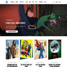 Скриншот главной страницы сайта dc.com