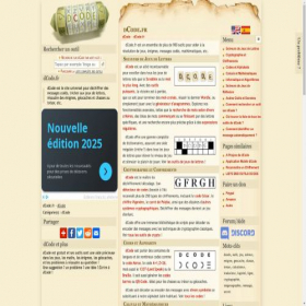 Скриншот главной страницы сайта dcode.fr