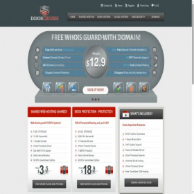 Скриншот главной страницы сайта ddoscrush.com