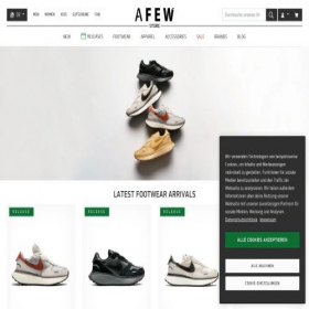 Скриншот главной страницы сайта de.afew-store.com