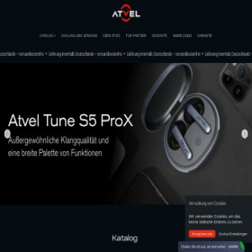 Скриншот главной страницы сайта de.atvel.com