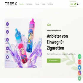 Скриншот главной страницы сайта de.teesxvape.com