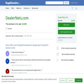 Скриншот главной страницы сайта dealernets.com