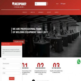 Скриншот главной страницы сайта decapowerwelder.com