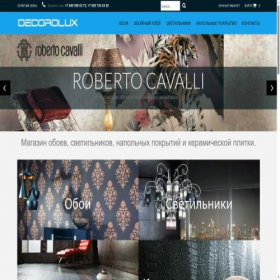 Скриншот главной страницы сайта decorolux.ru