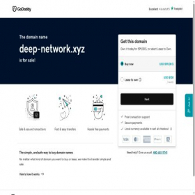 Скриншот главной страницы сайта deep-network.xyz