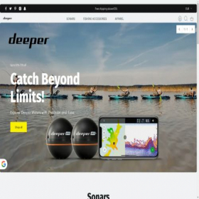 Скриншот главной страницы сайта deeper.sa.com