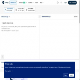 Скриншот главной страницы сайта deepl.com