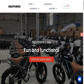 Скриншот главной страницы сайта deepowerbike.com