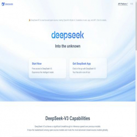 Скриншот главной страницы сайта deepseek.com