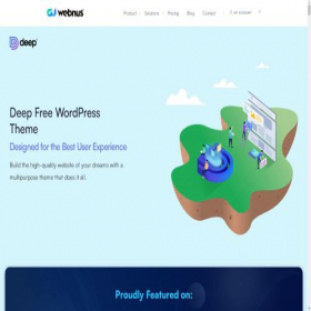 Скриншот главной страницы сайта deeptem.com