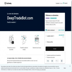 Скриншот главной страницы сайта deeptradebot.com