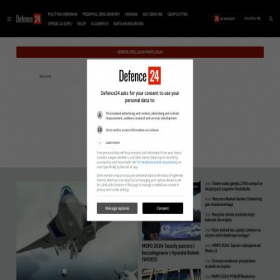 Скриншот главной страницы сайта defence24.pl