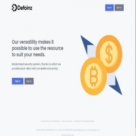 Скриншот главной страницы сайта defoinz.com