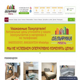 Скриншот главной страницы сайта delfika.ru
