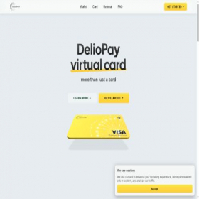 Скриншот главной страницы сайта deliopay.com