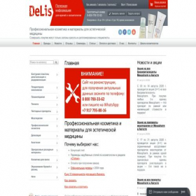 Скриншот главной страницы сайта delis.pro