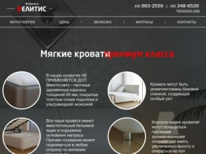 Скриншот главной страницы сайта delitis.biz