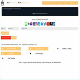 Скриншот главной страницы сайта deliverinhour.com