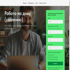 Скриншот главной страницы сайта delivery-online-vacancy.ru