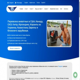 Скриншот главной страницы сайта deliveryanimal.com