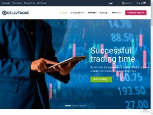 Скриншот главной страницы сайта dellytrade.com