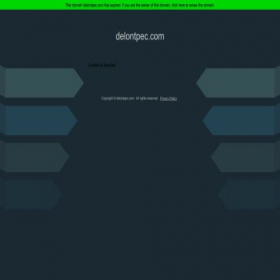 Скриншот главной страницы сайта delontpec.com