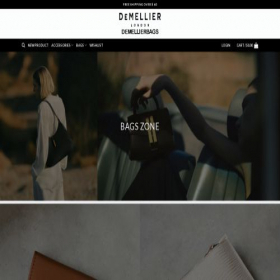 Скриншот главной страницы сайта demellierbags.com