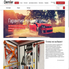 Скриншот главной страницы сайта demfer24.ru