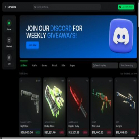 Скриншот главной страницы сайта demo.opskins.org