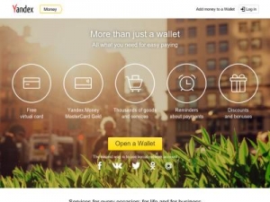 Скриншот главной страницы сайта demomoney.yandex.ru