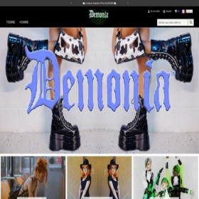 Скриншот главной страницы сайта demoniaschaussures.com