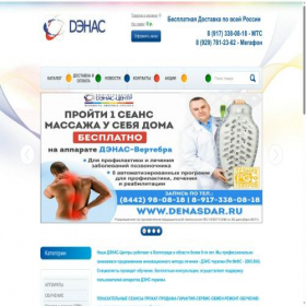 Скриншот главной страницы сайта denasdar.ru