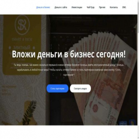 Скриншот главной страницы сайта dengi-v-biznes.ru