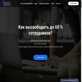 Скриншот главной страницы сайта denisoffrobotics.ru