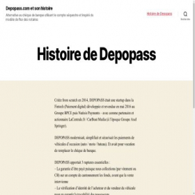 Скриншот главной страницы сайта depopass.com